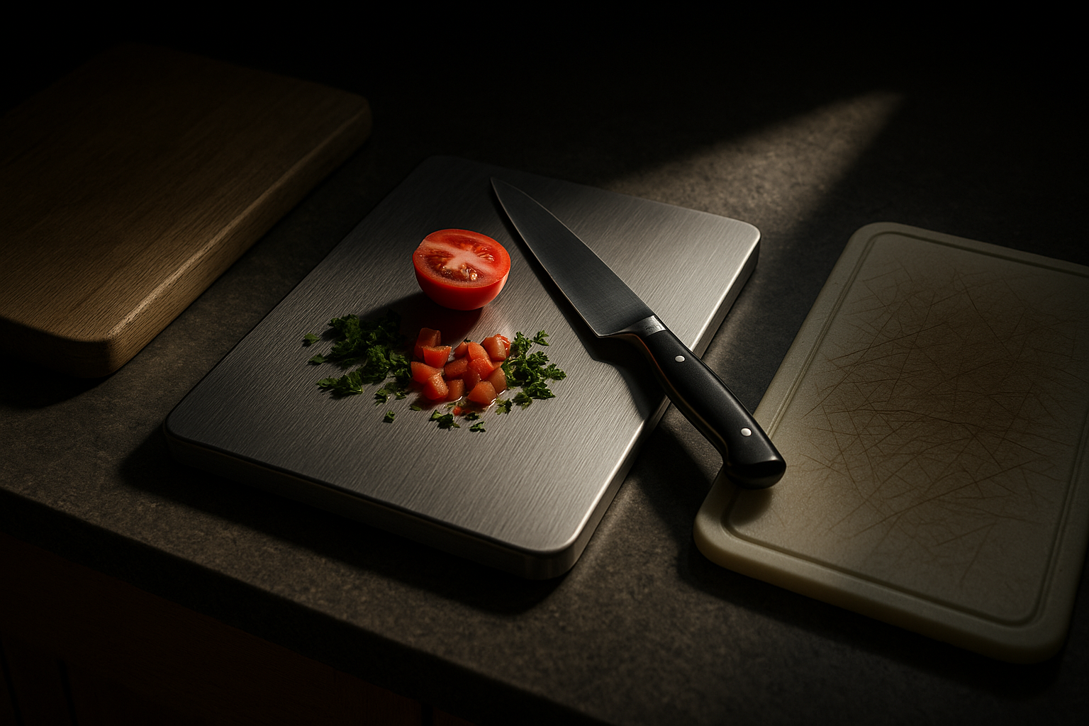 Knife-Friendly Surfaces: Why Titanium Beats Wood & Plastic