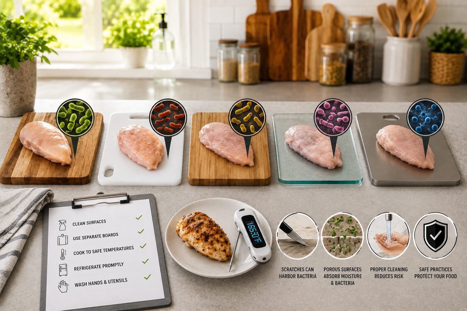 The Science of Kitchen Safety: What Your Surfaces Are (and Aren't) Doing to Your Food