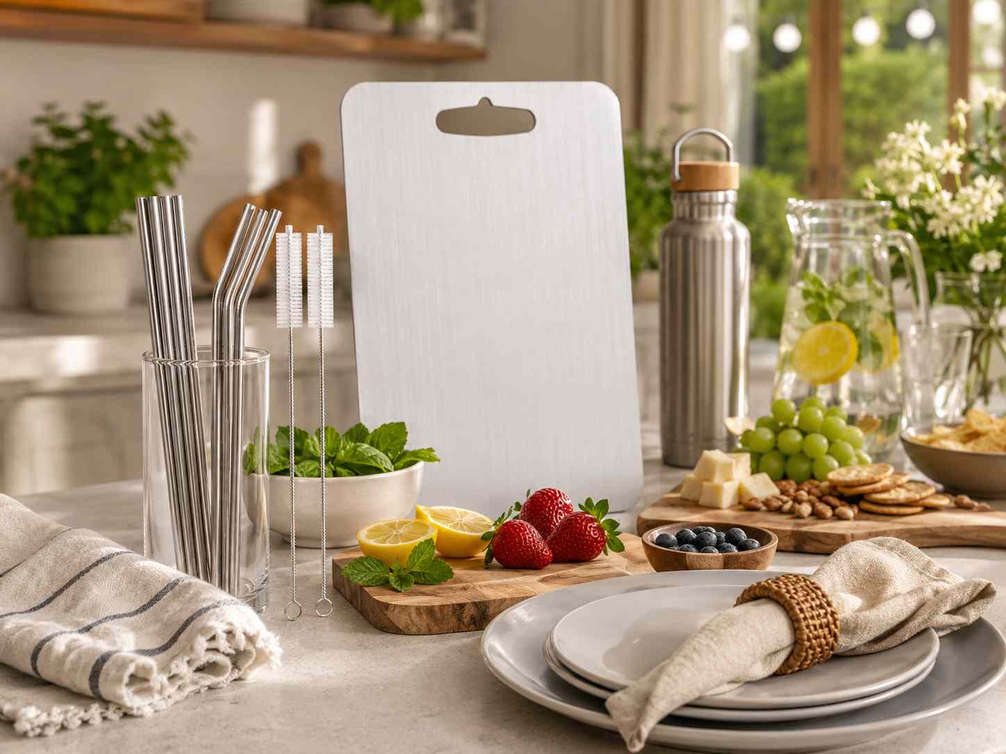 How to Set Up Your Kitchen for Summer Entertaining (The Low-Tox Way)