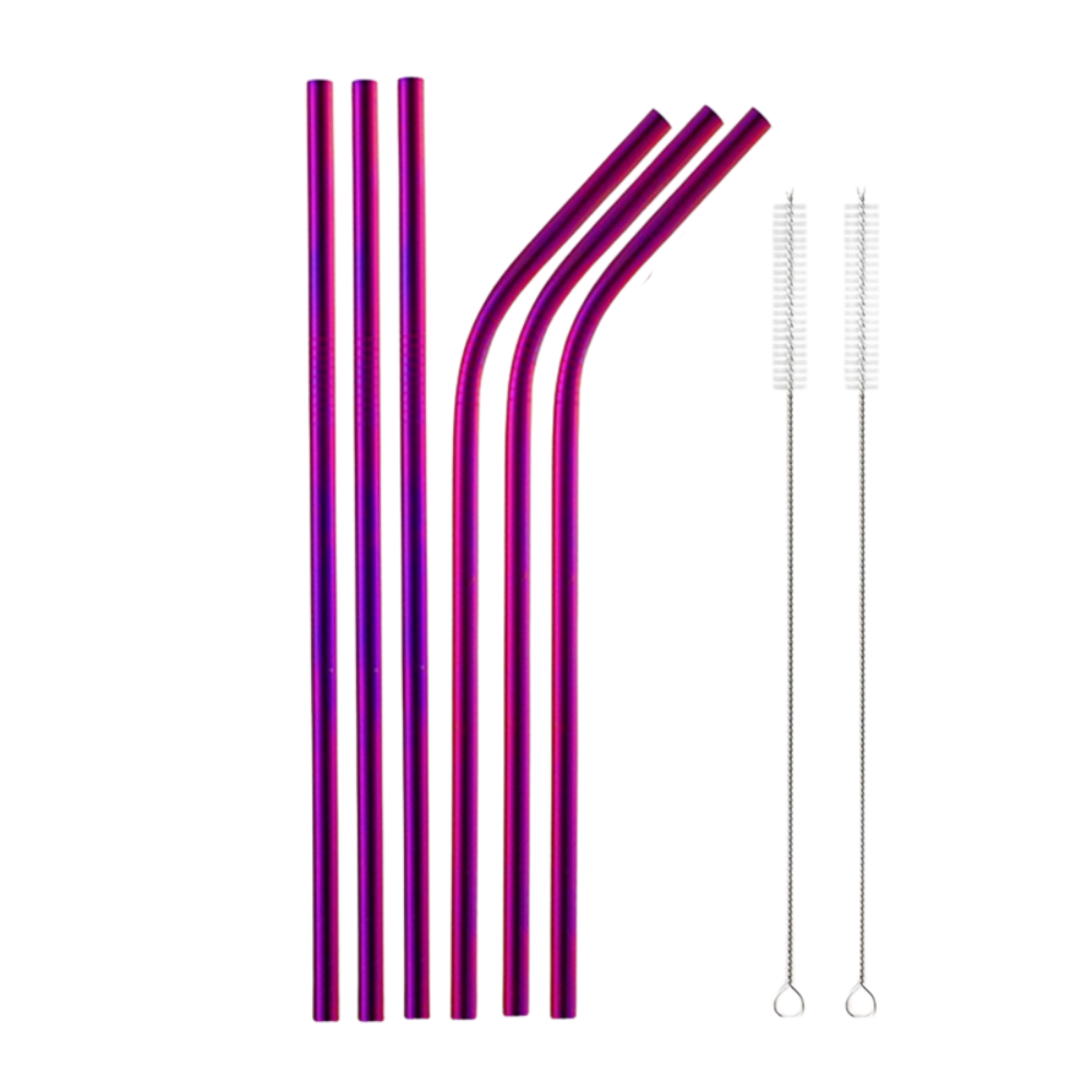 Stainless Steel Color Metal Straws