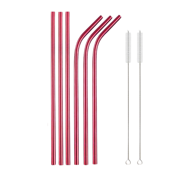 Stainless Steel Color Metal Straws